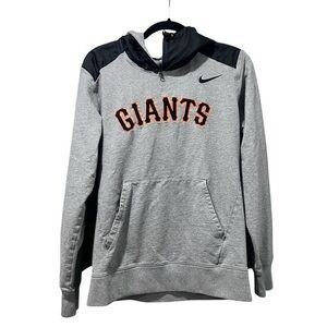 Nike Gray and Black Giants Hoodie